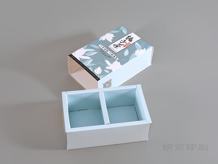 栀子茶白卡纸盒包装